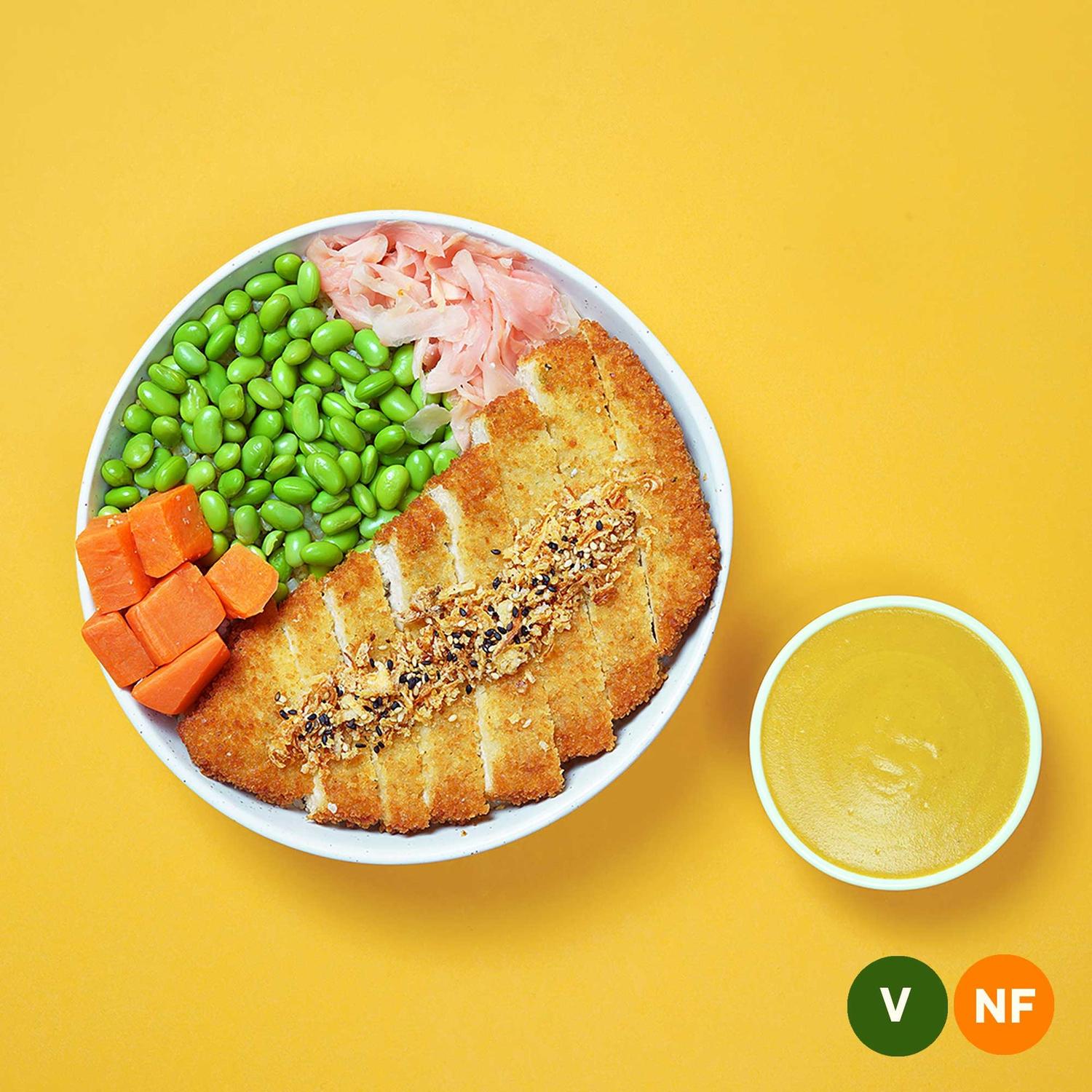 Veggie Katsu Curry Poke Bowl