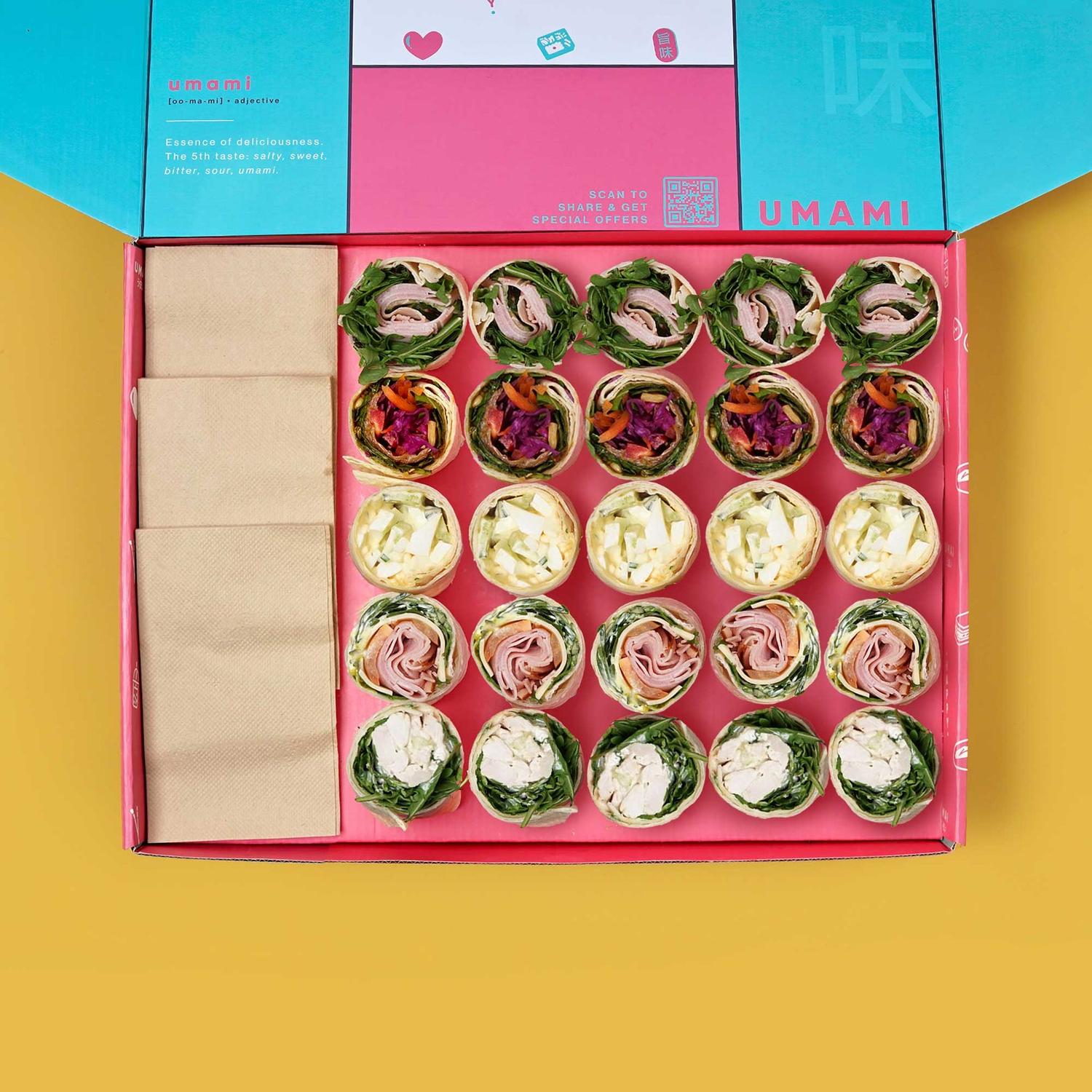 Assorted Wraps Platter (25 Pieces)