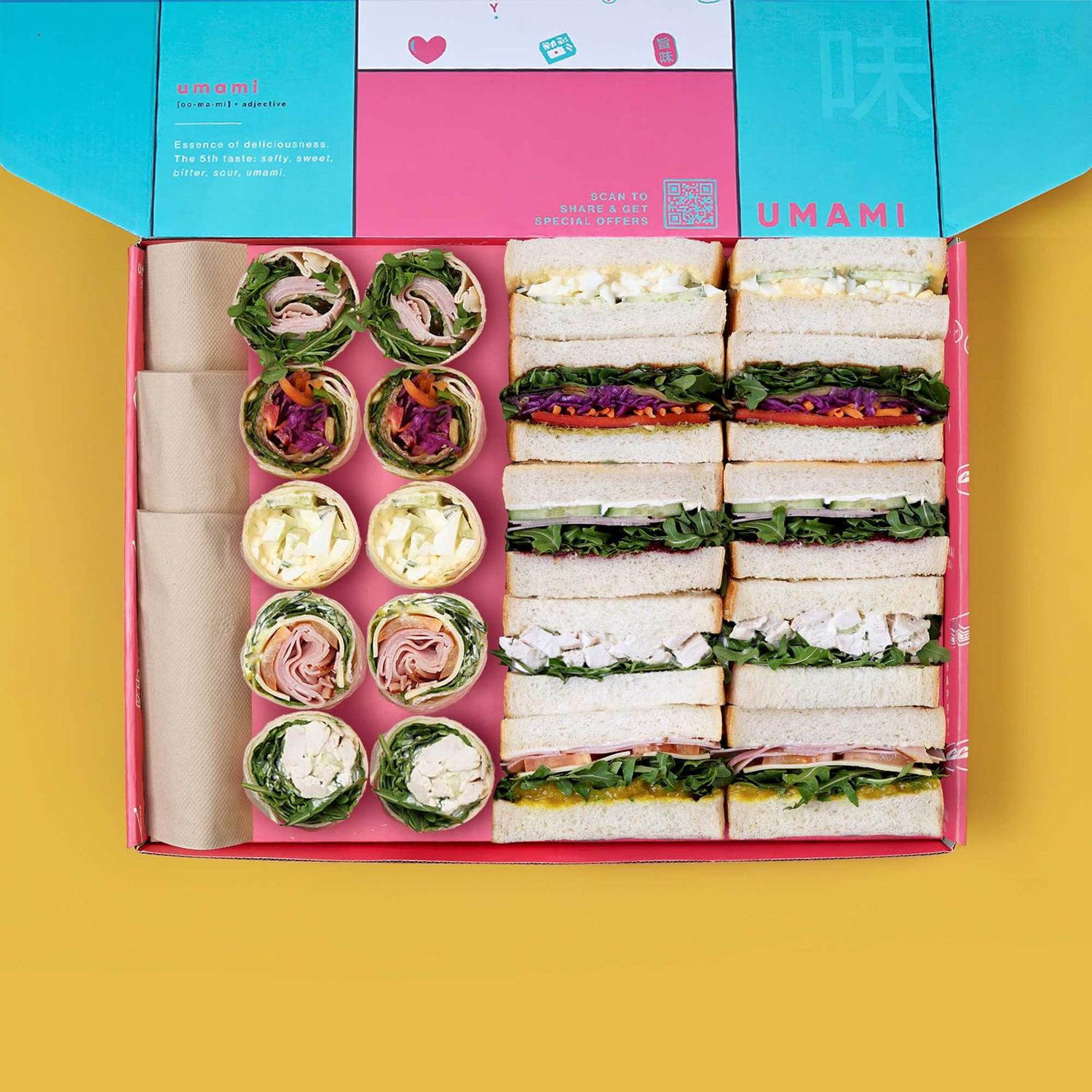 Assorted Sandwiches and Wraps Platter (20 Pieces)