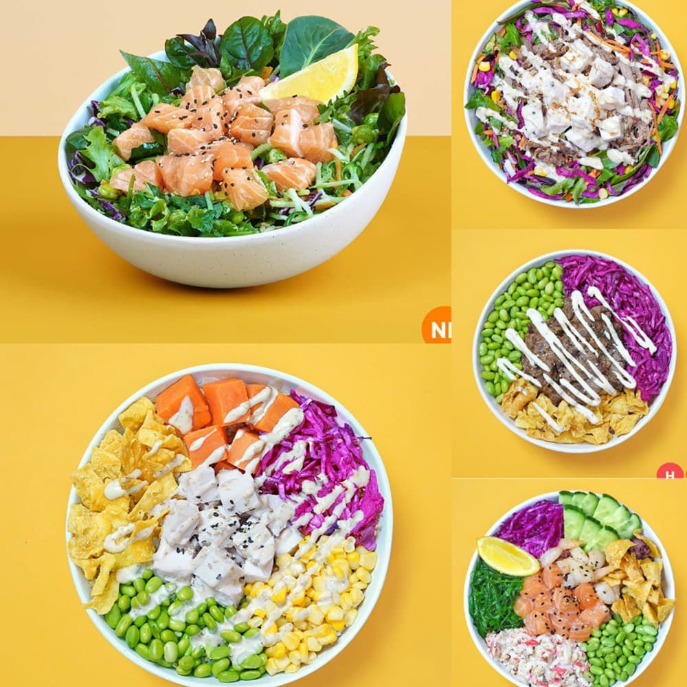 Premium Assorted Regular Poke Bowls (15 Bowls)