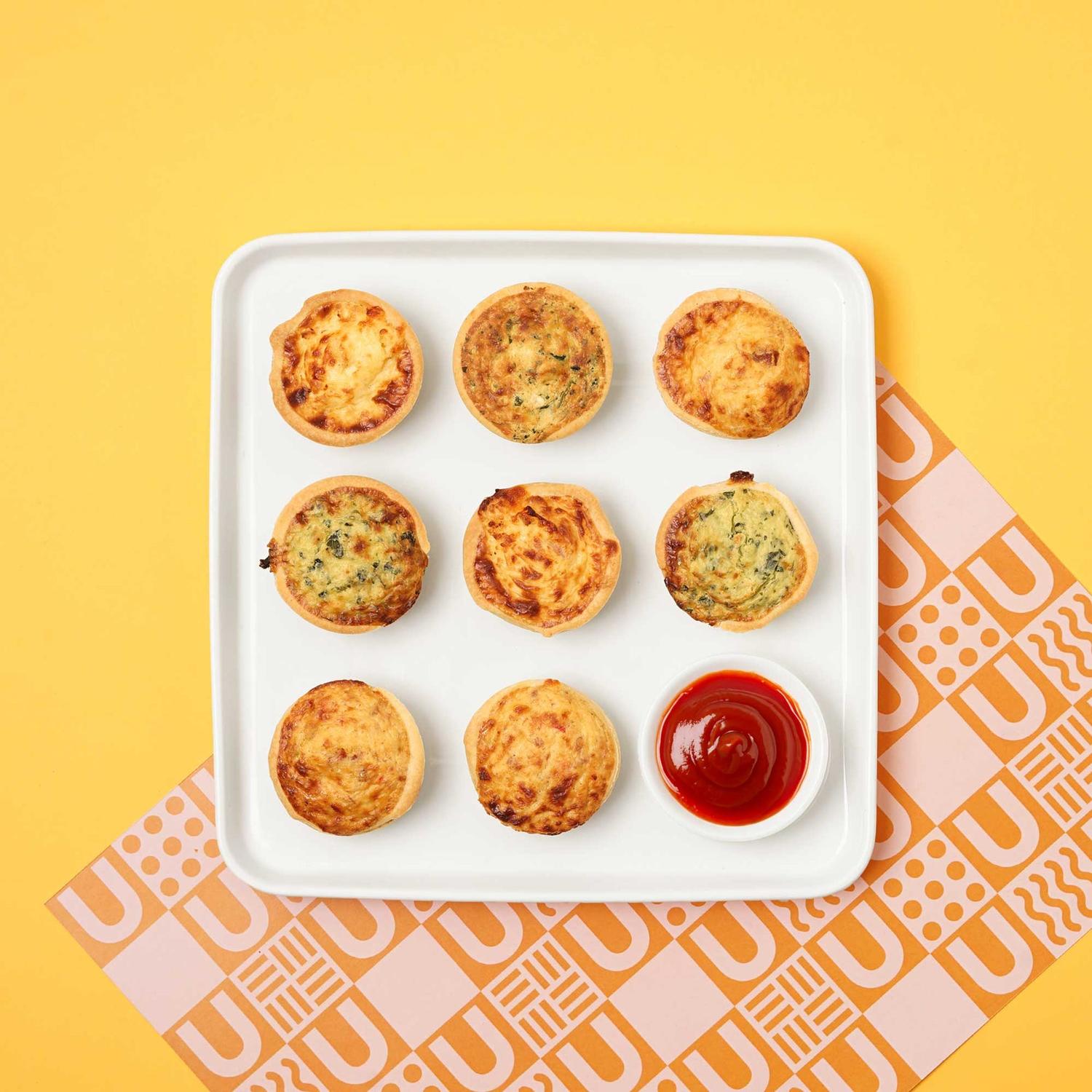Mini Gourmet Quiches (10 Pieces)
