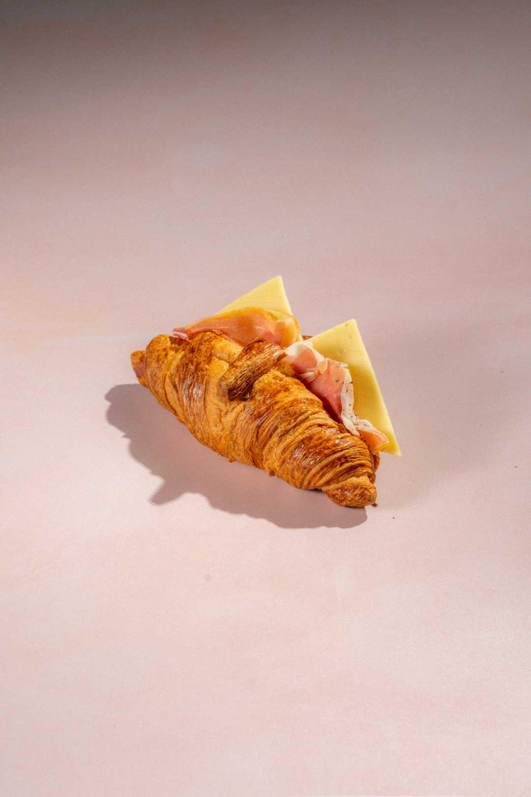 Prosciutto + cheese croissant