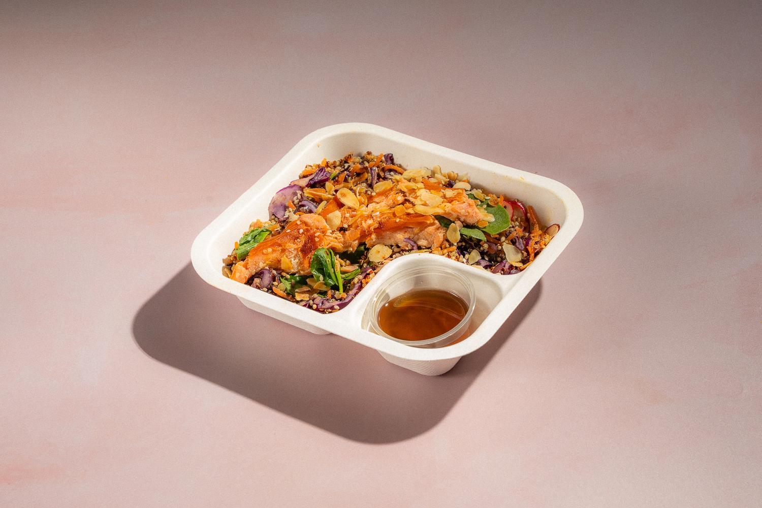 Salmon + quinoa salad
