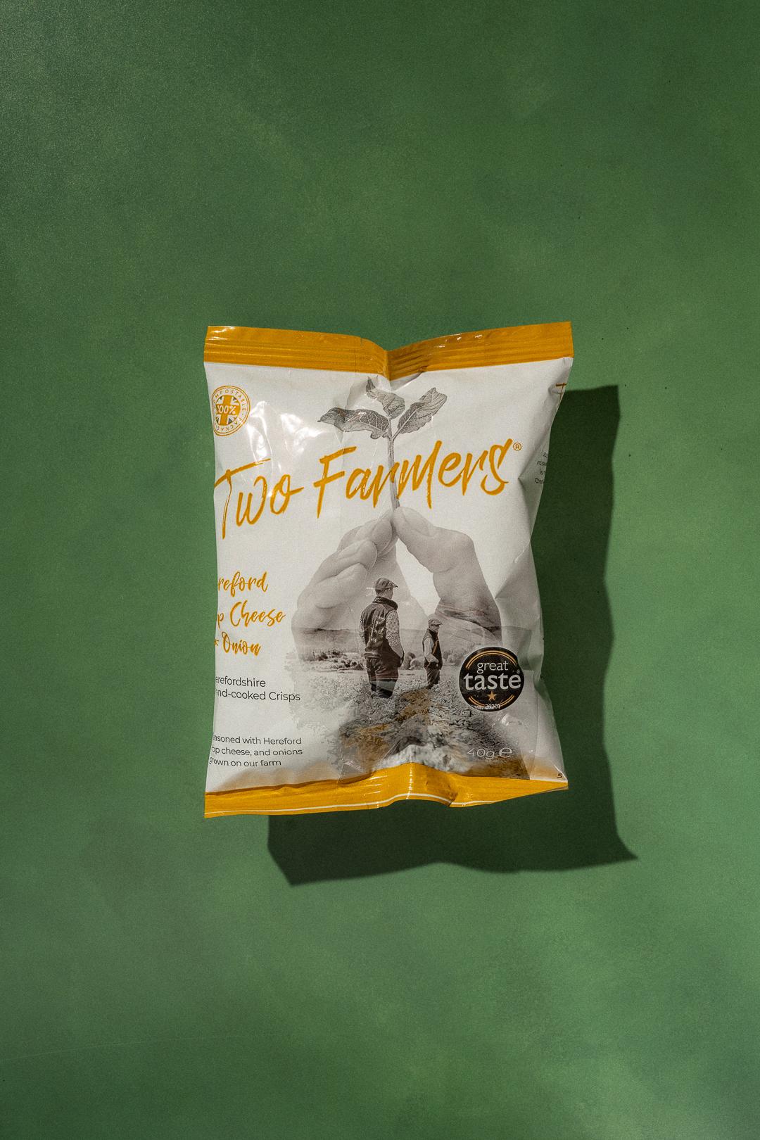 Cheese & onion  Two Farmers crisps 40gr