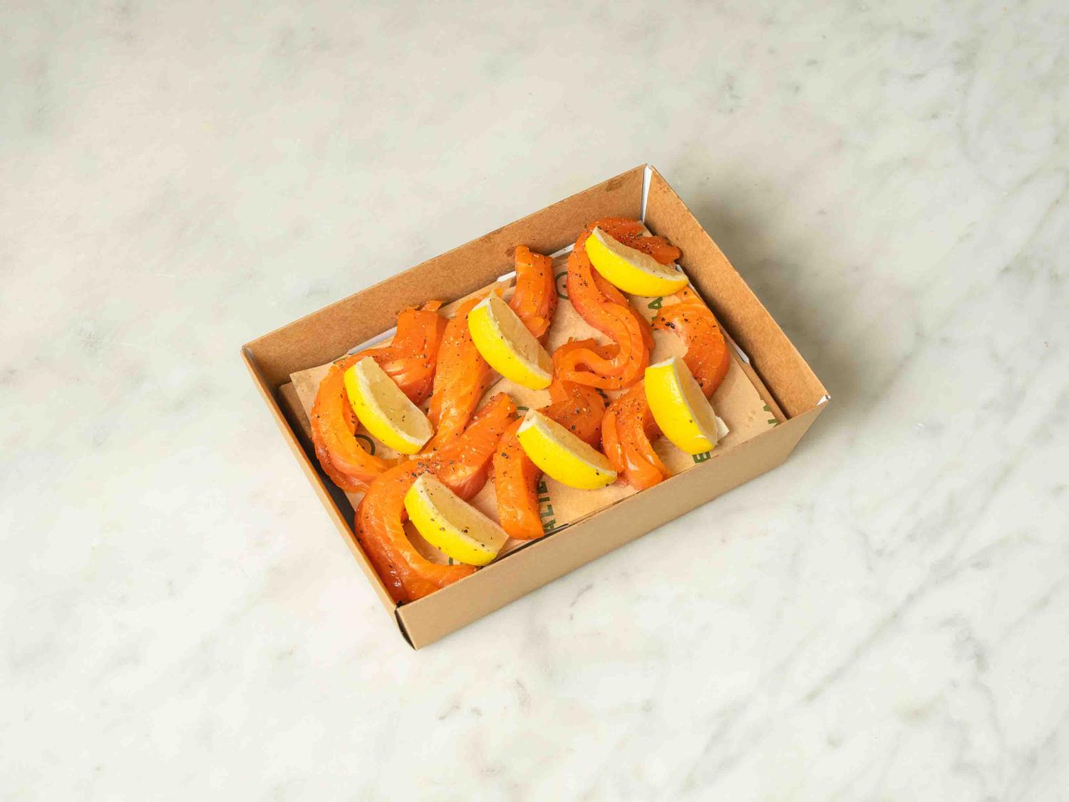 Cold smoked salmon