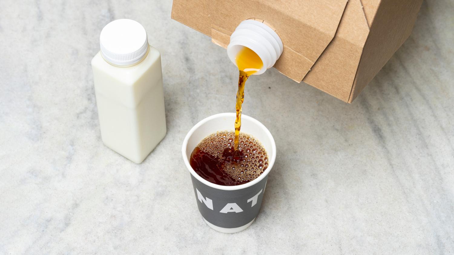 Our organic English breakfast tea flask