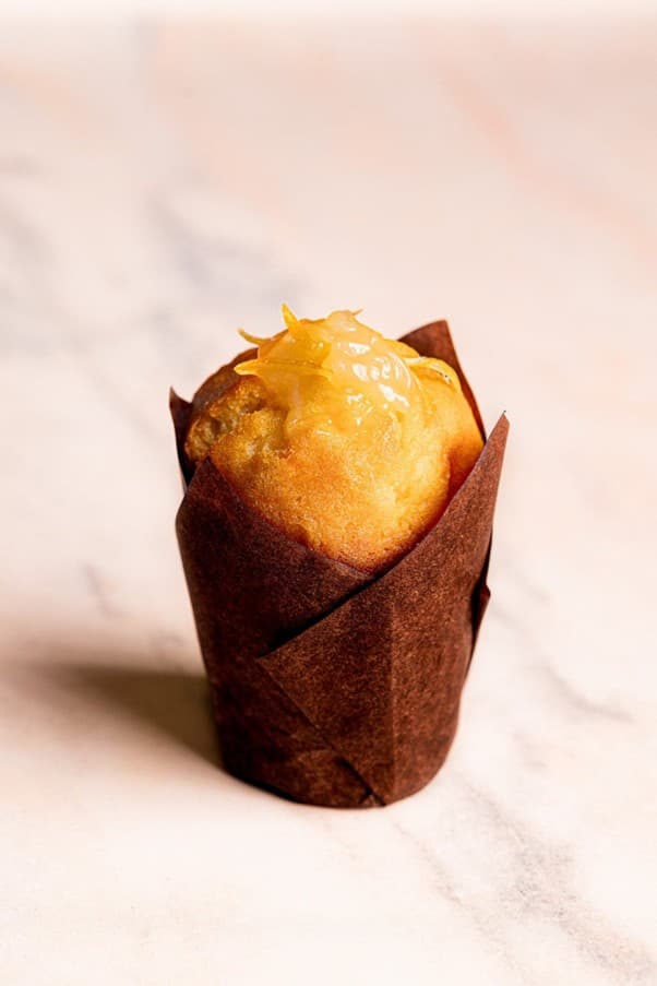 Lemon curd muffin