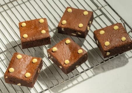 White chocolate brownie