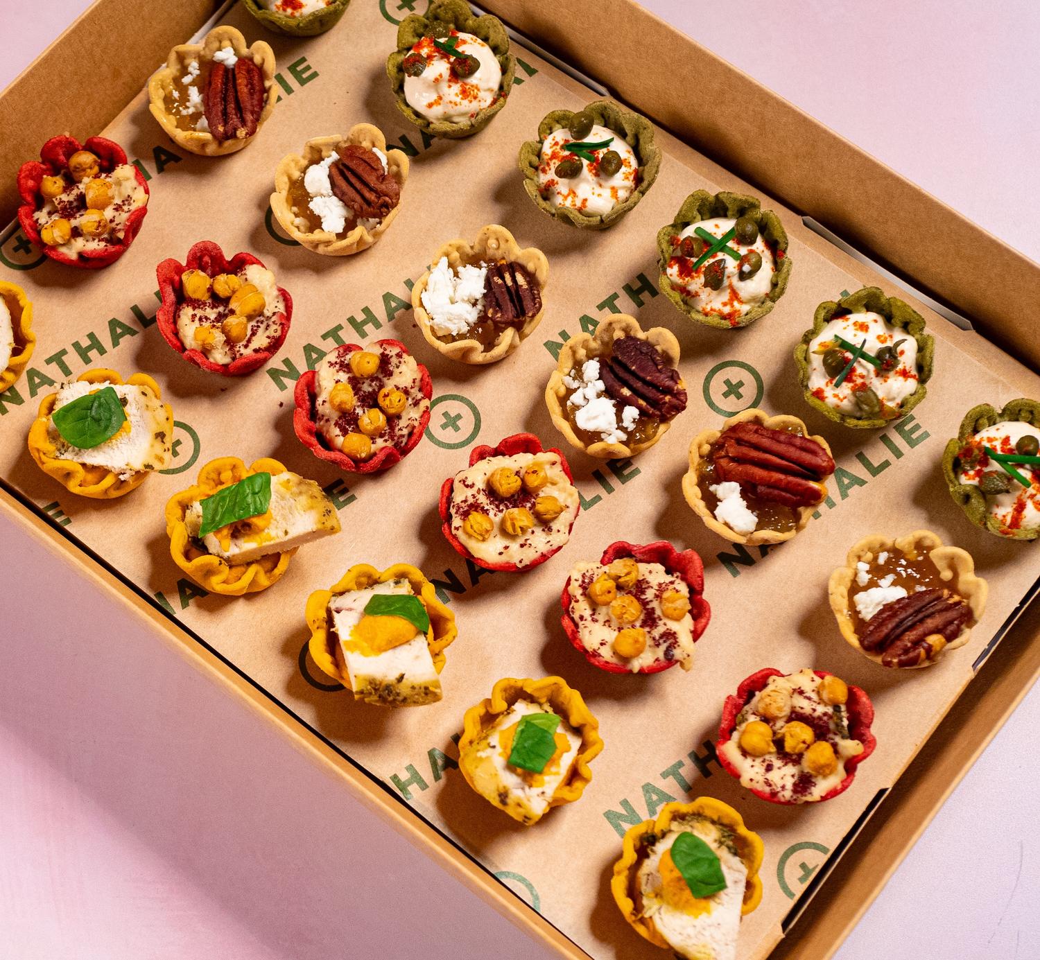 Savoury canapé platter