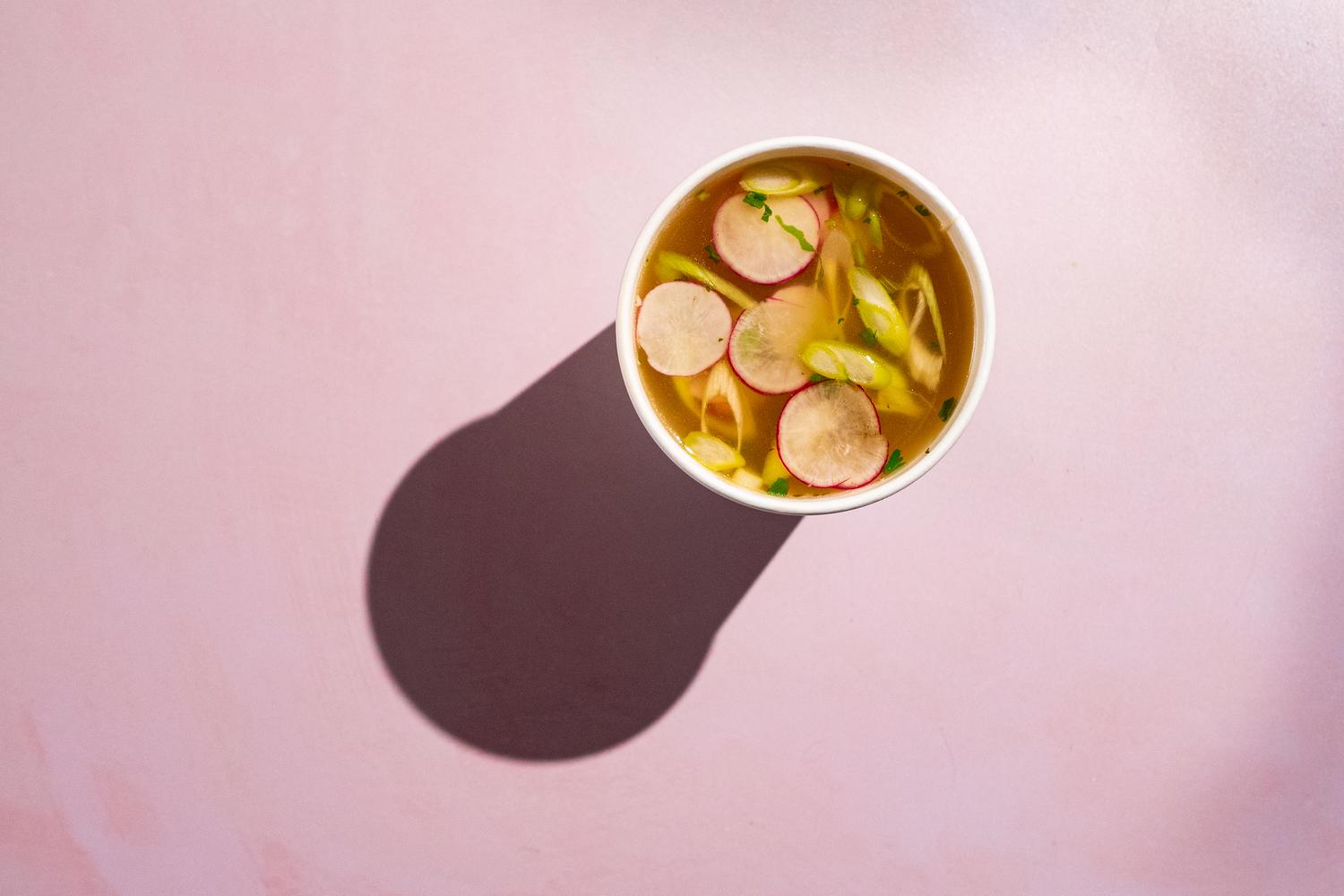 Chicken broth soup