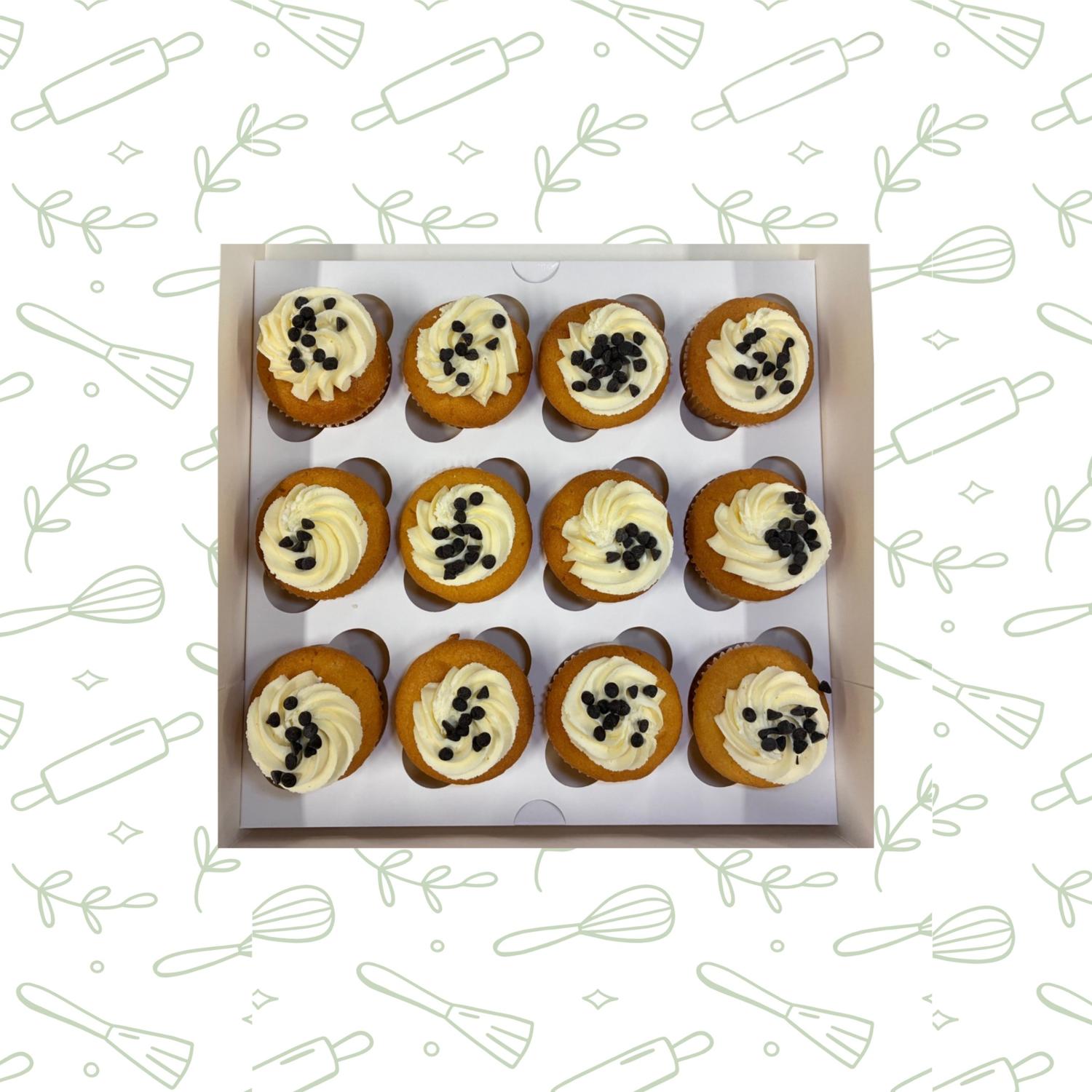 Vanilla Cupcakes Box (12pcs)