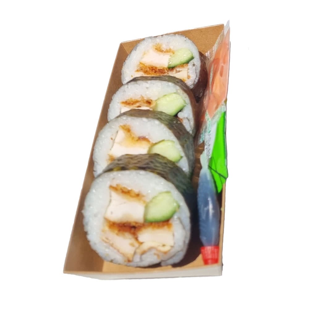 Katsu Chicken & Cucumber Sushi (4 Piece Pack)