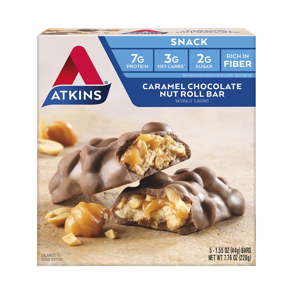 Atkins Snack Bar - Caramel Chocolate Nut Roll(44G)