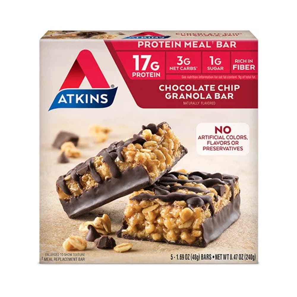Atkins Meal Bar - Choc Chip Granola 4pk