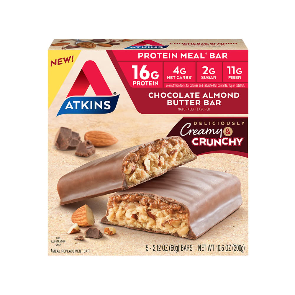 Atkins Meal Bar - Choc Almond Caramel 4pk