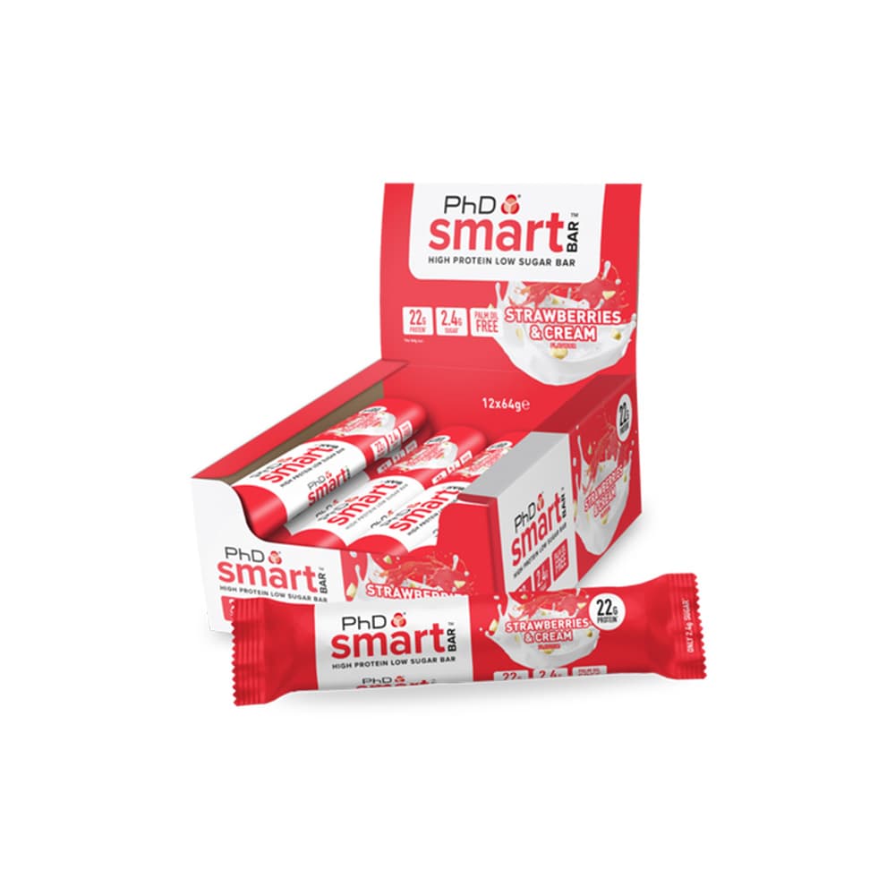 PHD Smart Bar - Strawberry and Cream (64G)