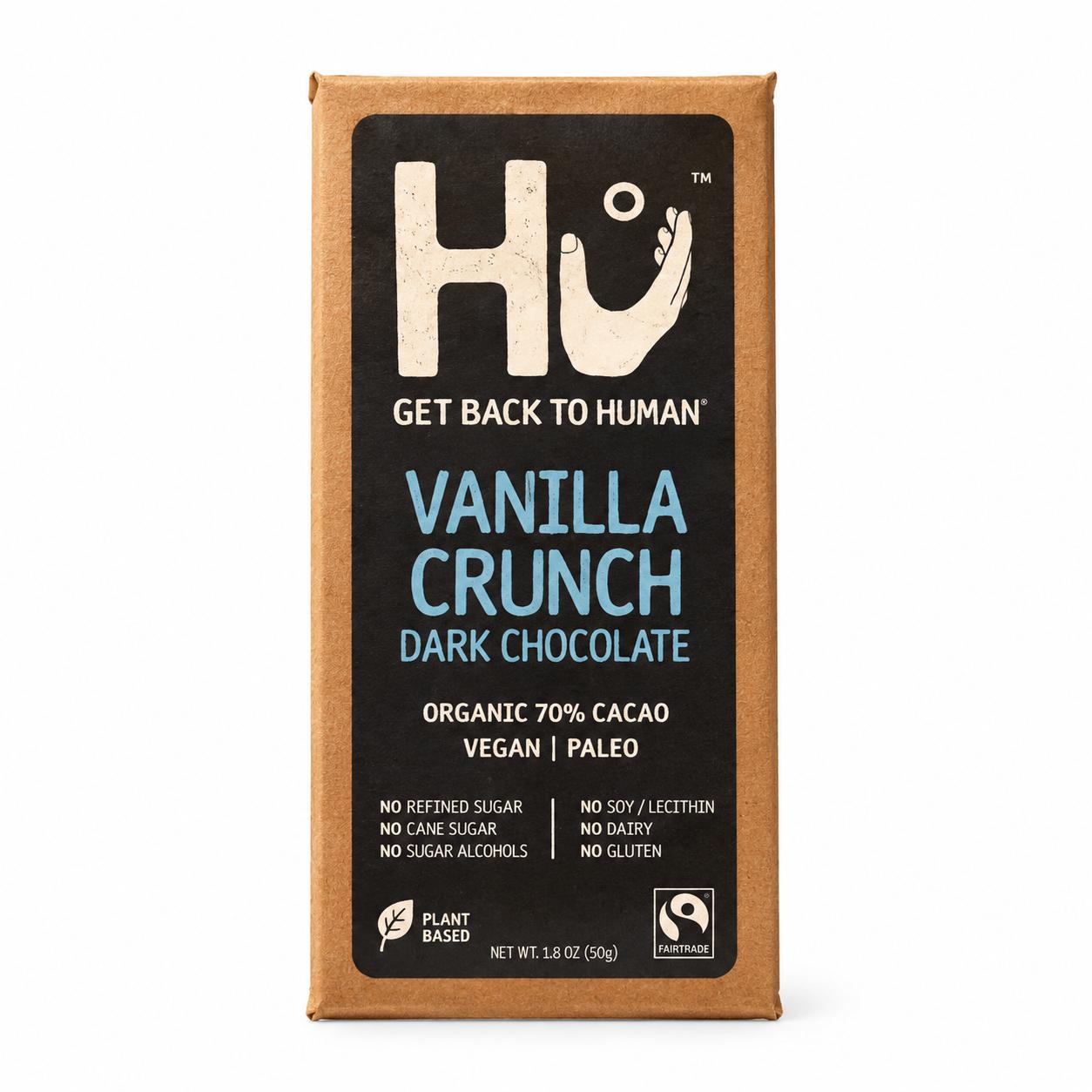VANILLA CRUNCH DARK CHOCOLATE BAR 60G X12