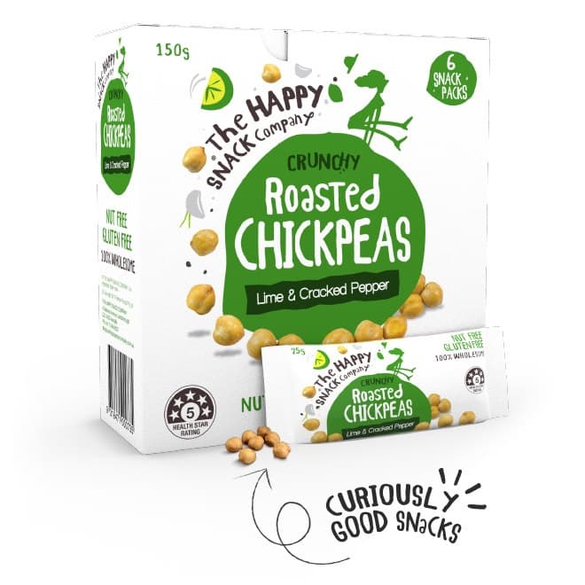 Happy Snack Chickpeas - Lime & Cracked Pepper