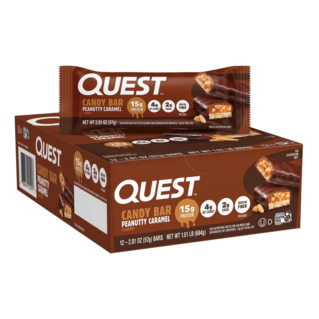 Quest Candy Bar - Peanutty Caramel