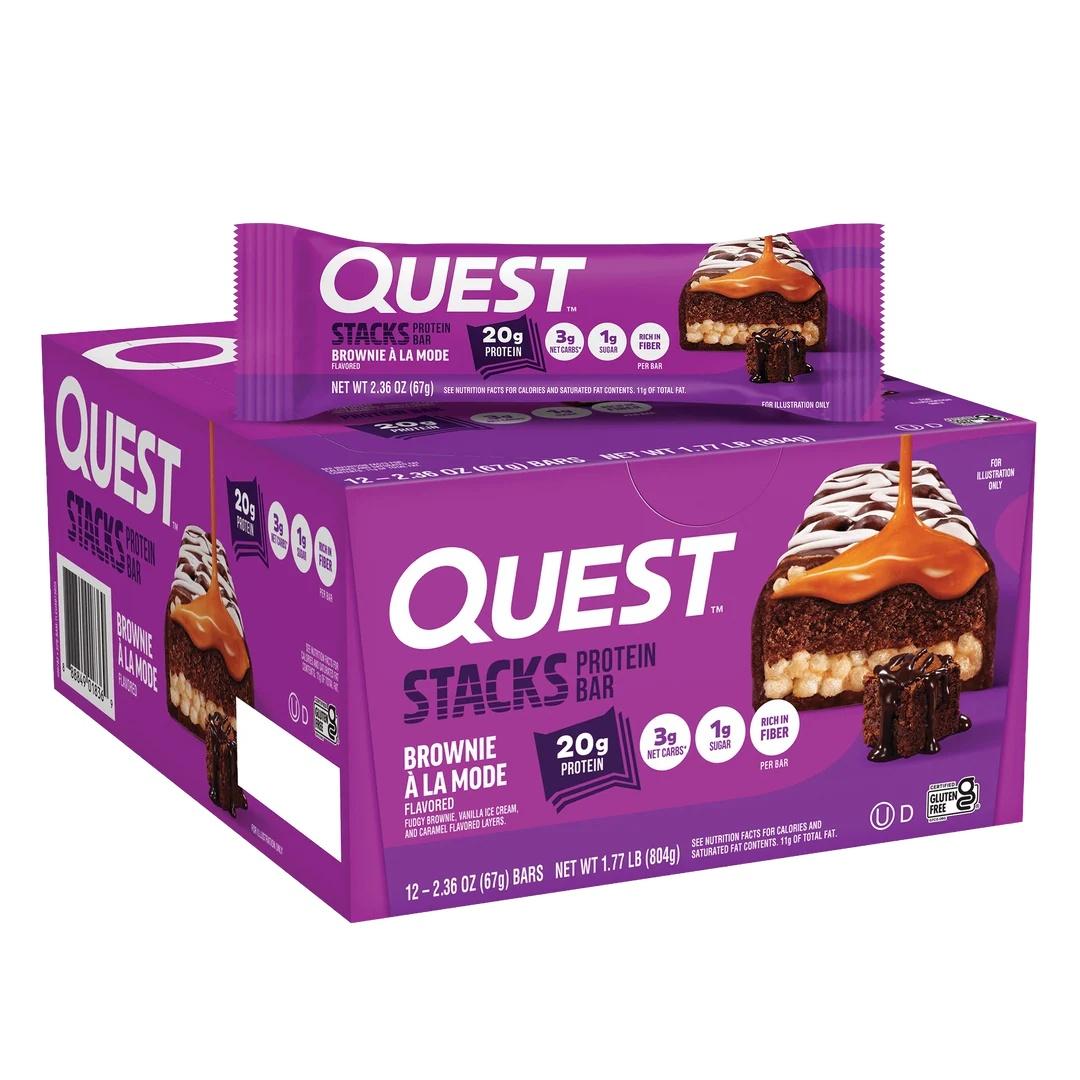 Quest Stacks Protein Bar - Brownie a la Mode