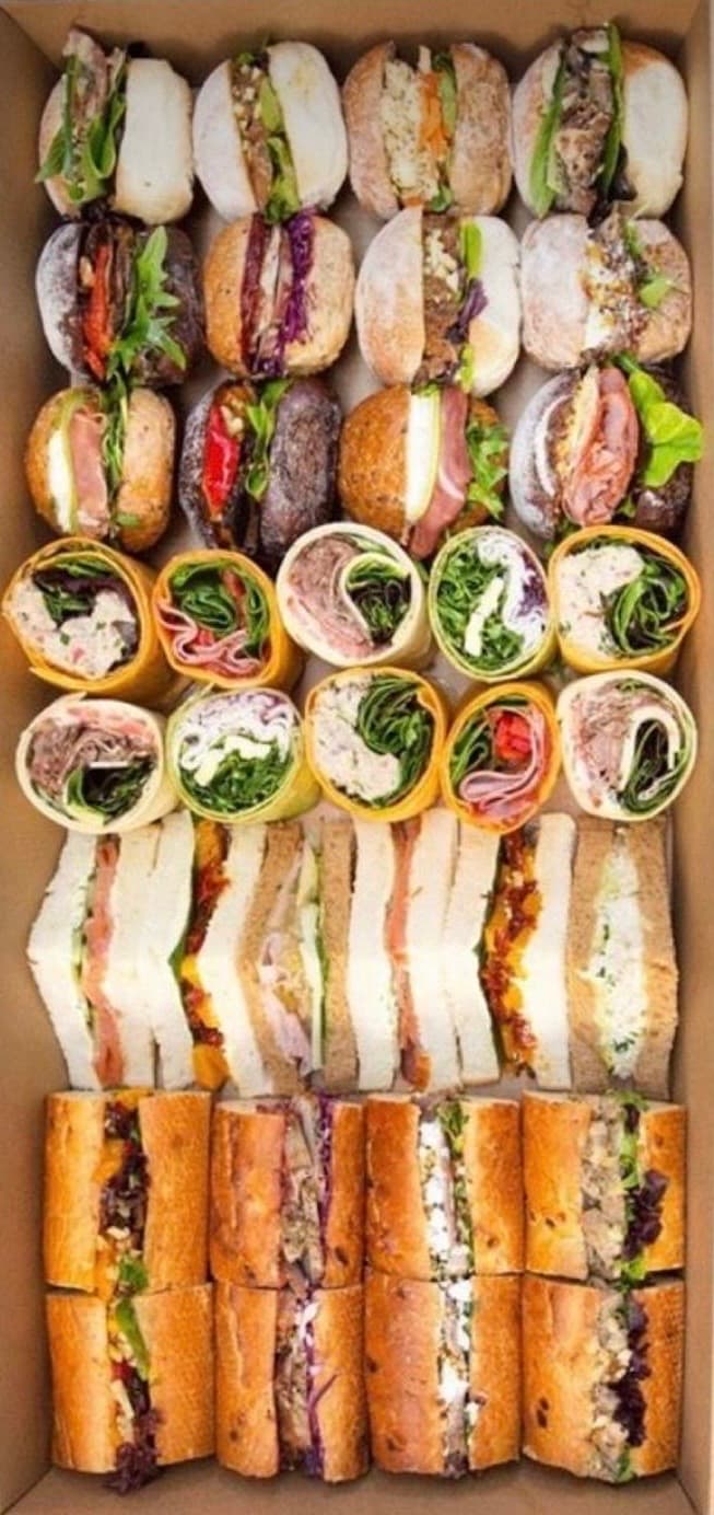 Selection Triangle Sandwiches