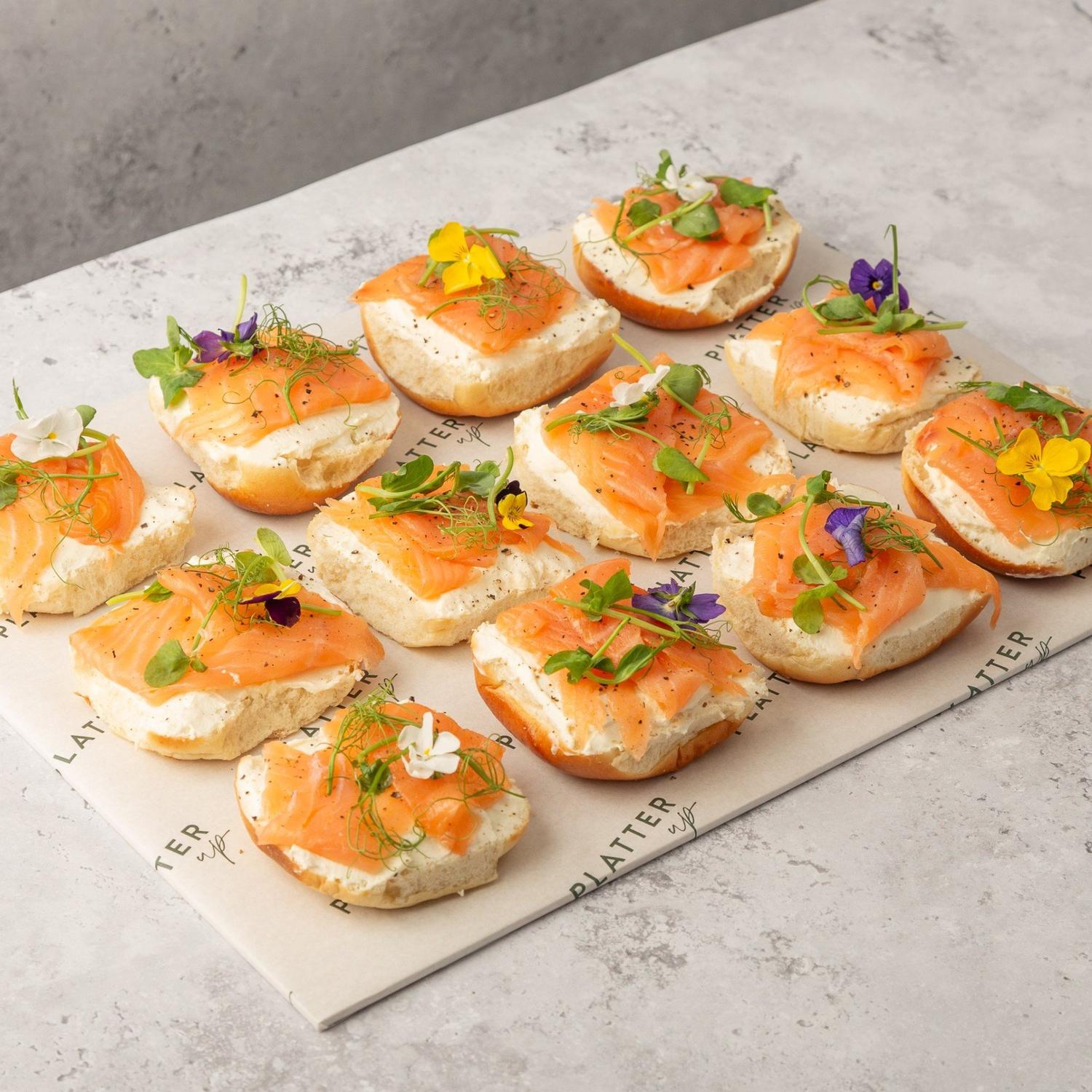 Smoked Salmon Bagel Platter