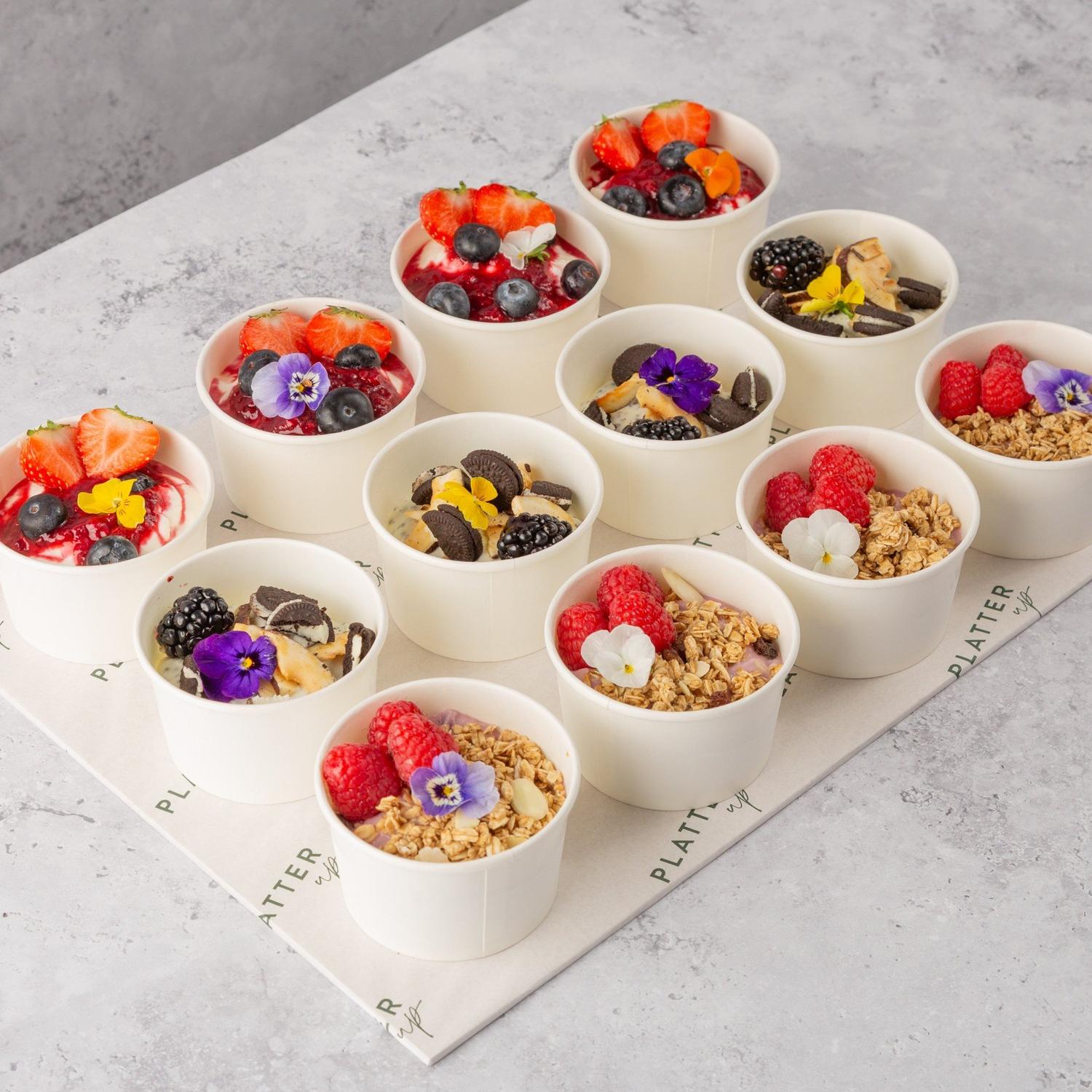 Vegan Yoghurt Pot Selection Platter