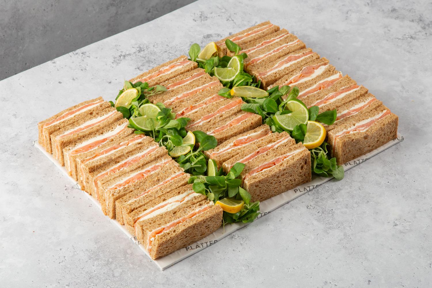 Smoked Salmon and Cream Cheese on Granary Bread