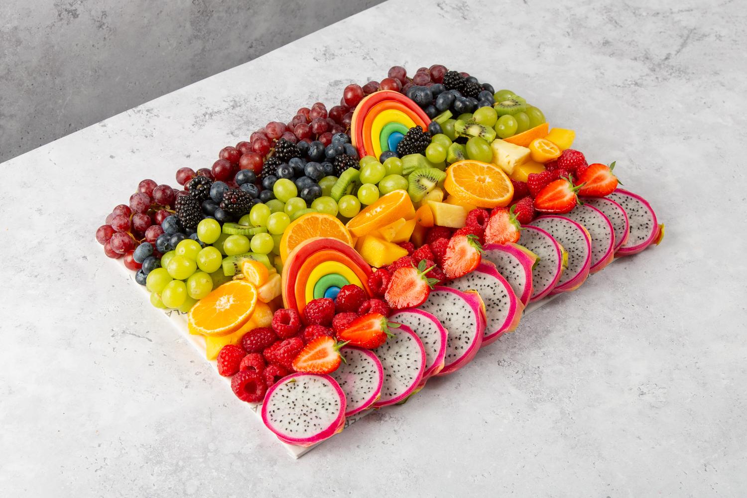 Small Pride Rainbow Fruit Platter - Feeds 7