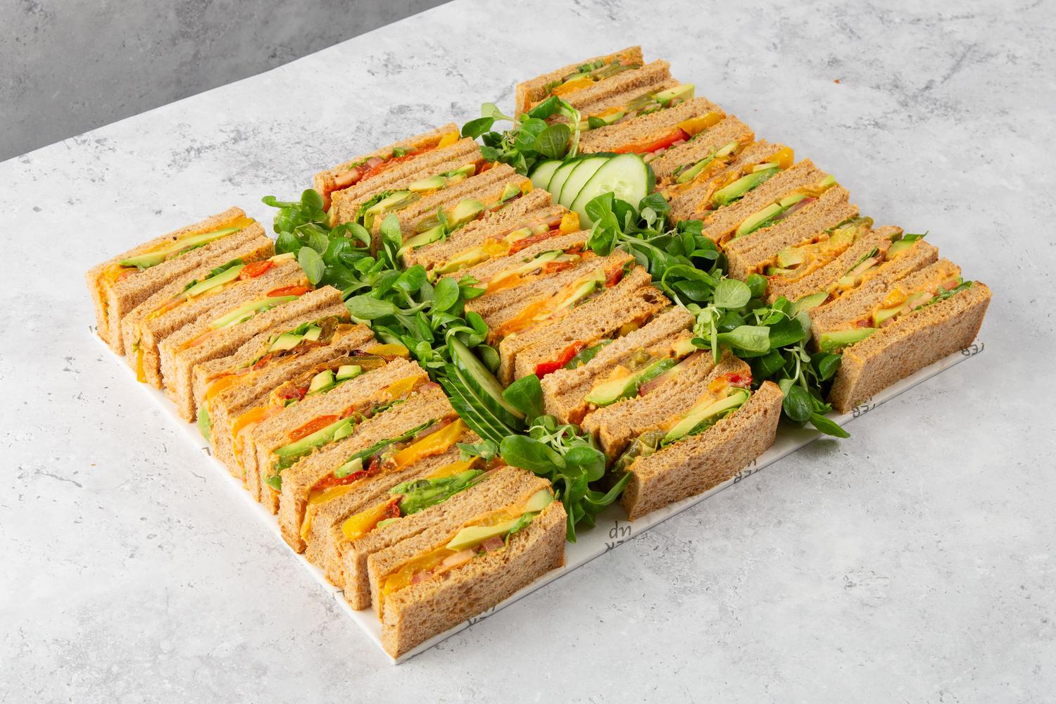 Vegan Vegetable, Hummus, Avocado on Granary Bread