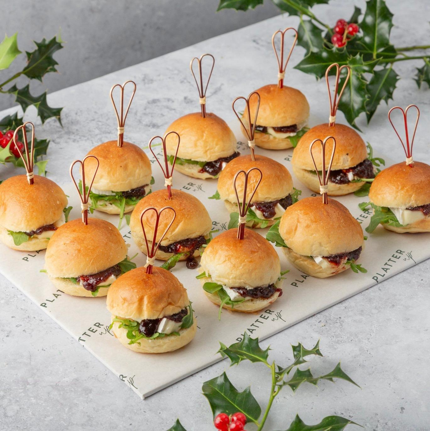 Brie and Caramelised Onion Chutney Sliders - 12