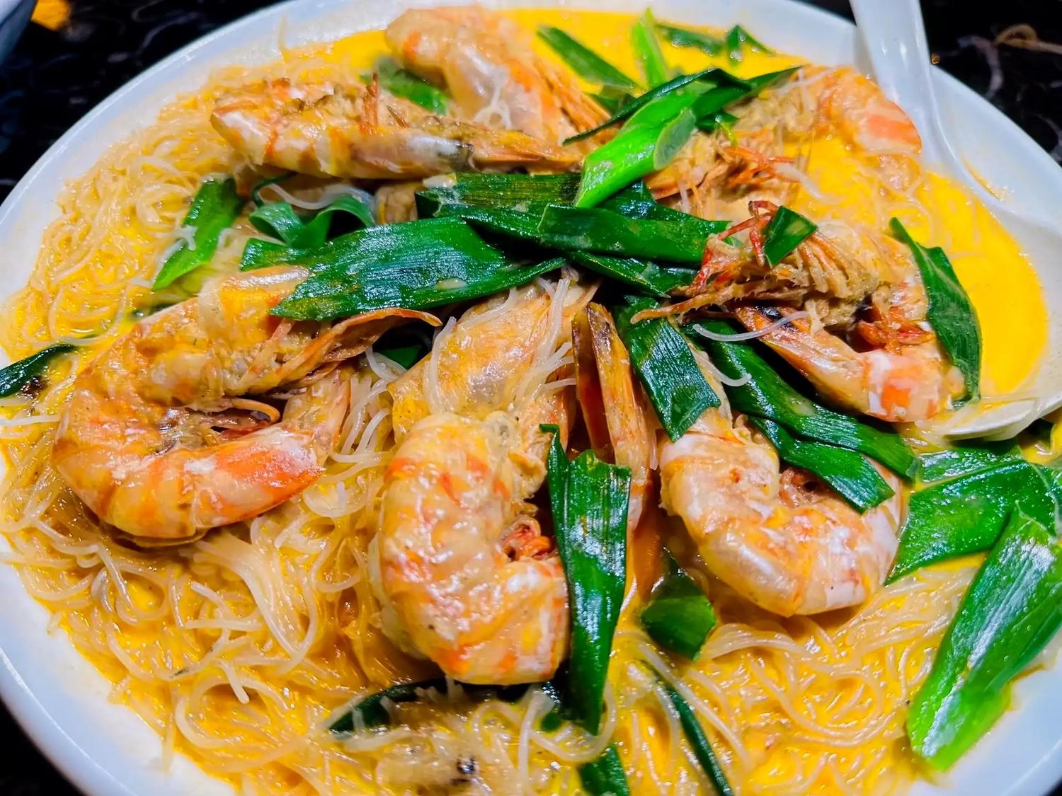 Cheese Meehoon with Tiger Prawn (For 2 People)