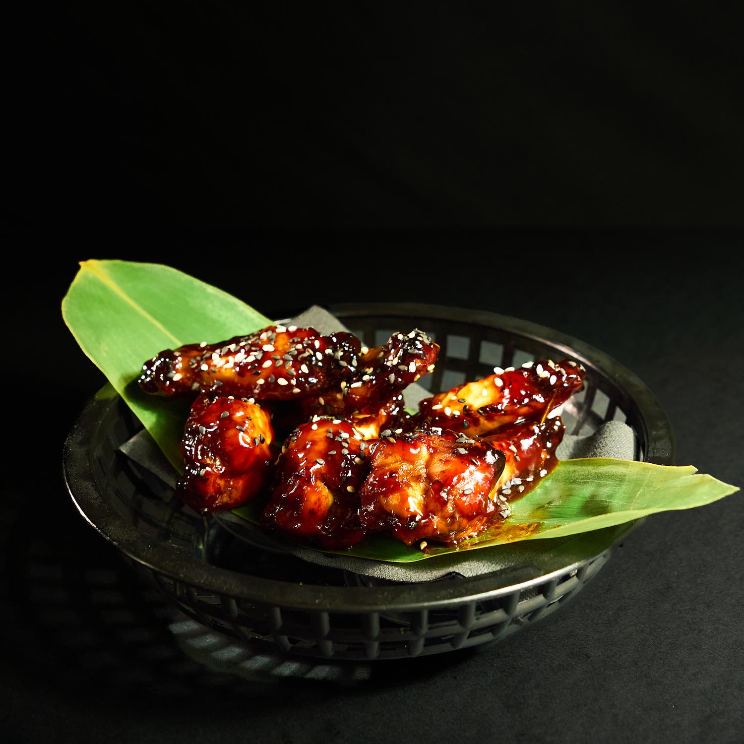 Sticky asian style chicken wings (6 pcs) - Meat 