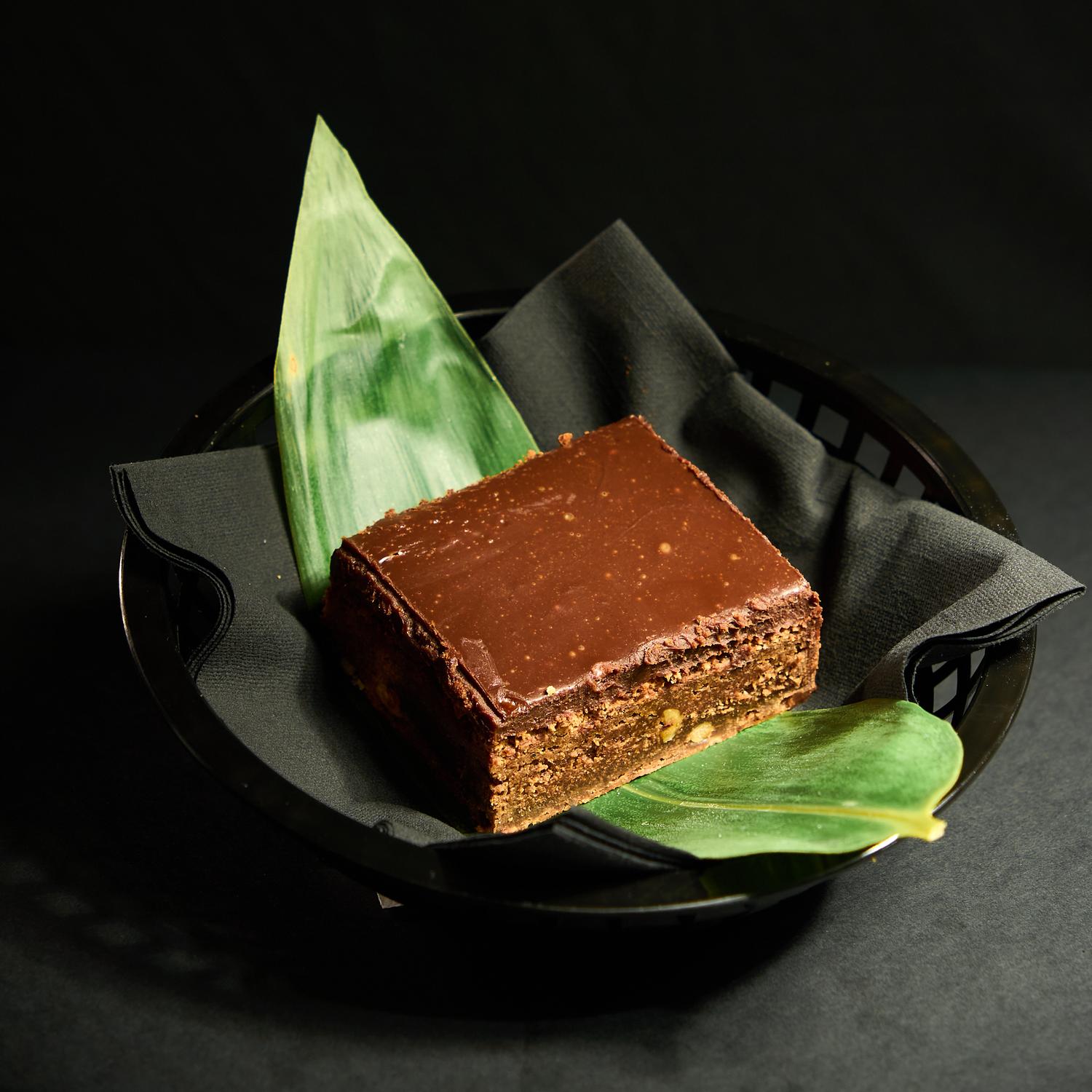 Homemade fudgy brownie - Vegetarian 
