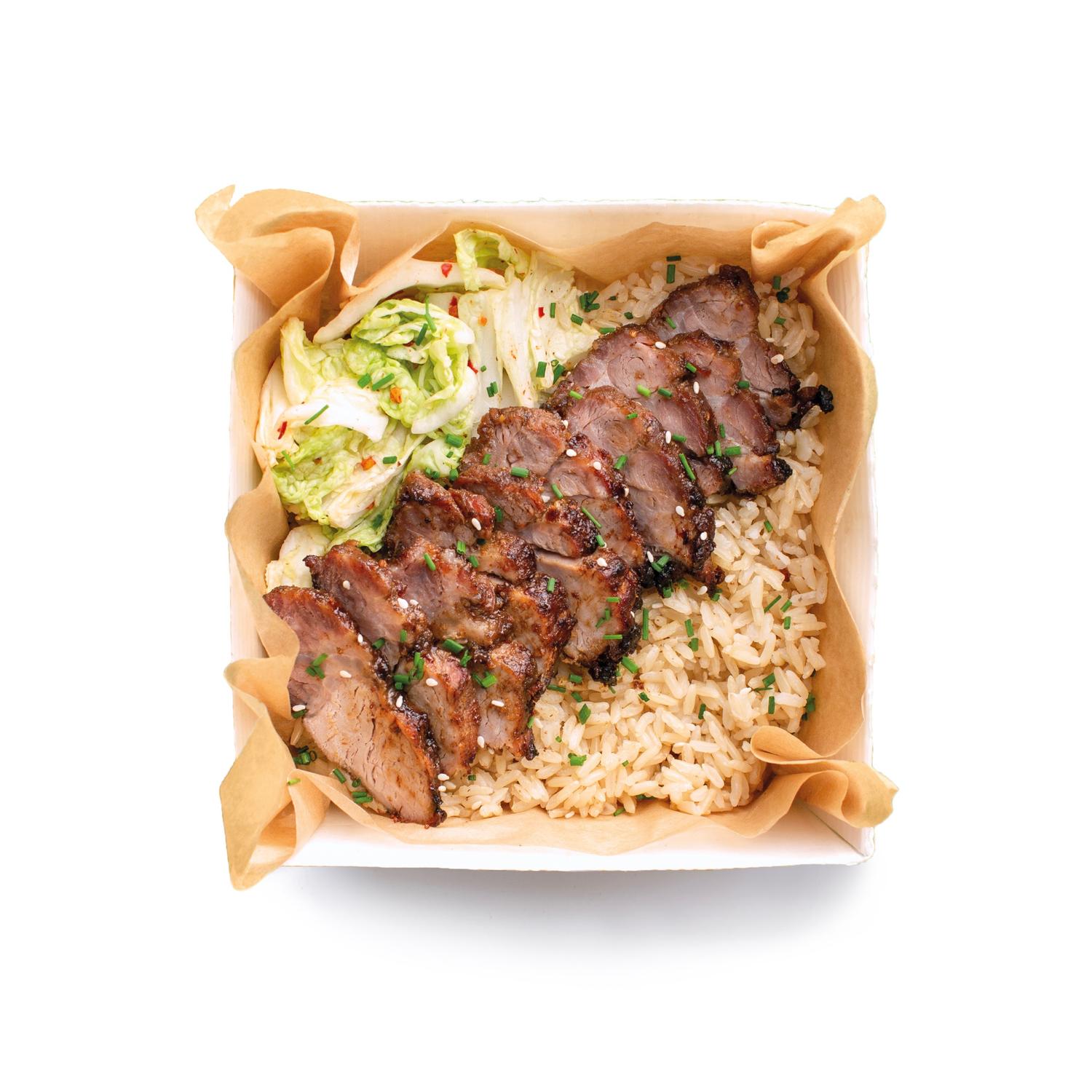 Smoky Barbecue Pork Rice Bowl