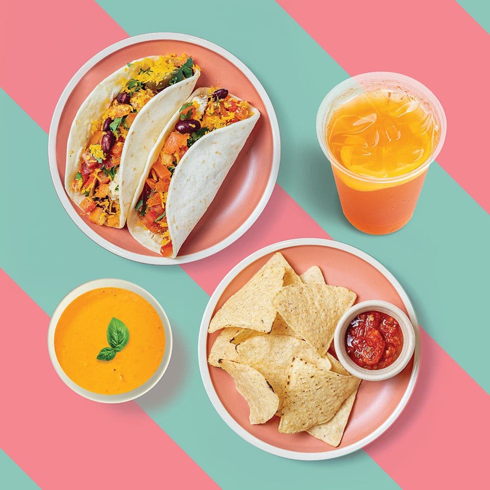 Soft Shell Tacos, Side & Drink Set