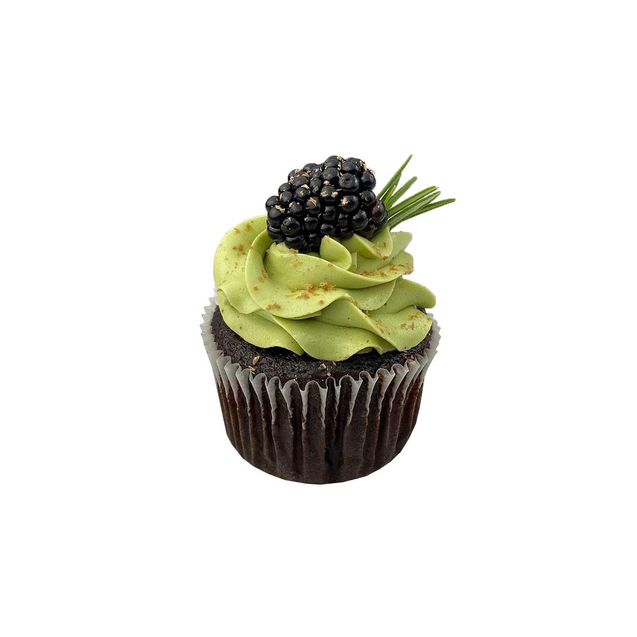 Chocolate Cupcakes w Buttercream & Berry (Dozen)