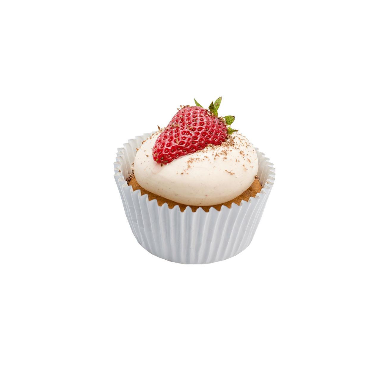 (GF) Pinkberry Cupcakes w Strawberry & Buttercream