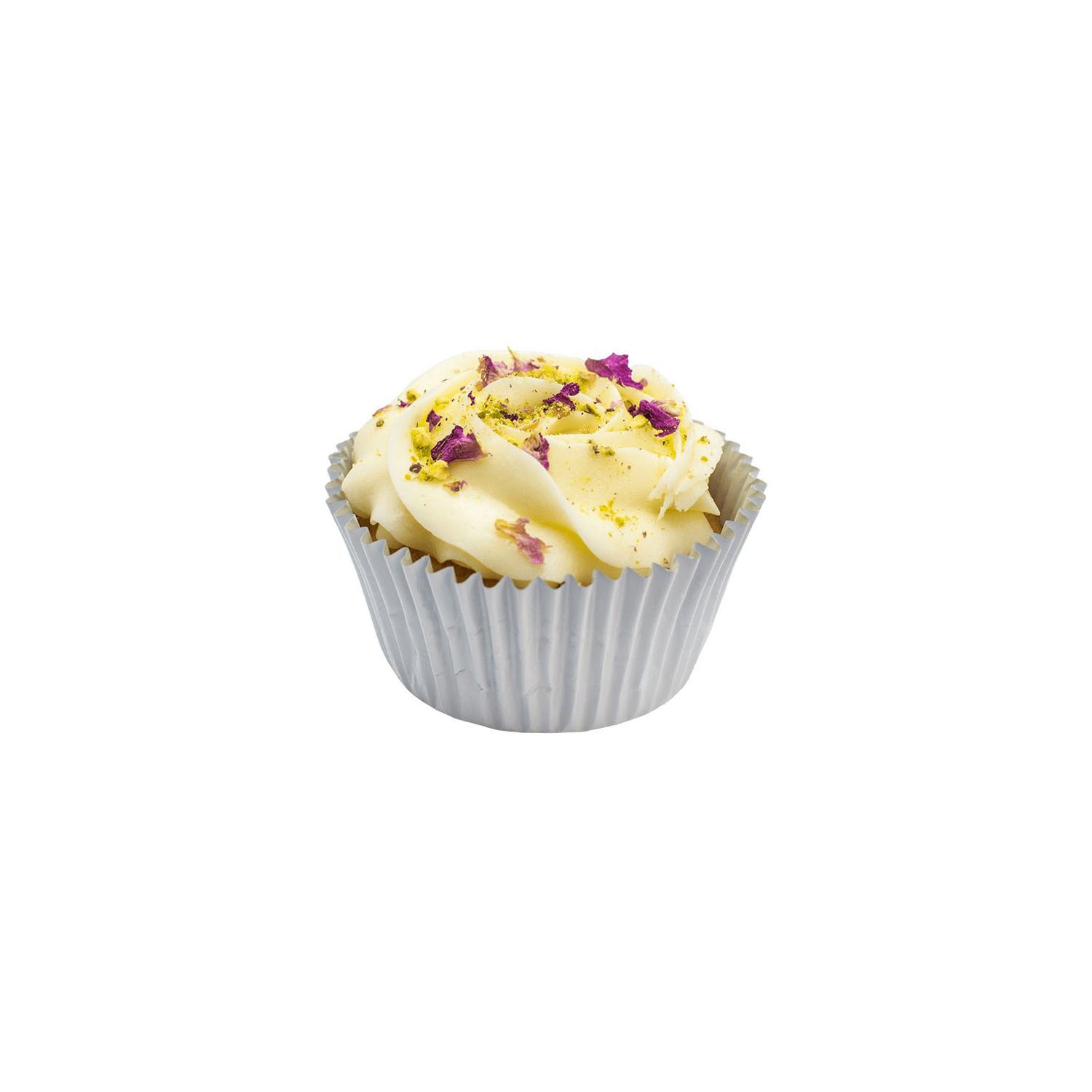 Saffron Fiesta Cupcakes w Buttercream & Pistachio