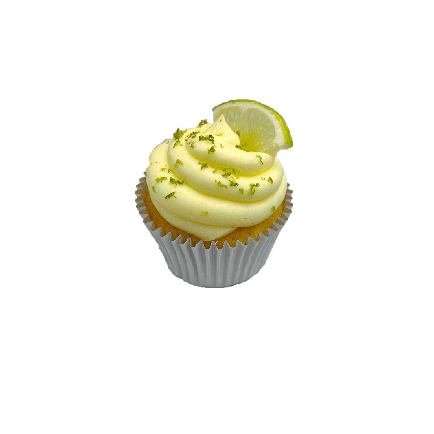Vanilla Cupcakes w Rosewater & Lime Buttercream