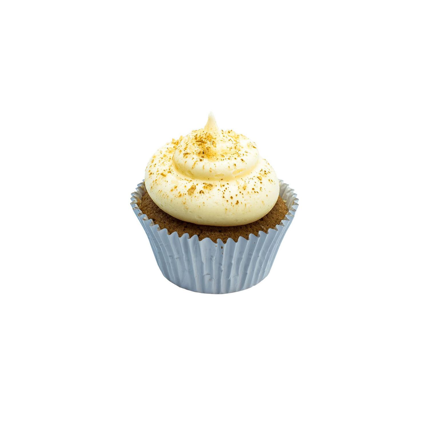 (GF) Walnut Cinnamon Cupcakes & Cream Cheese