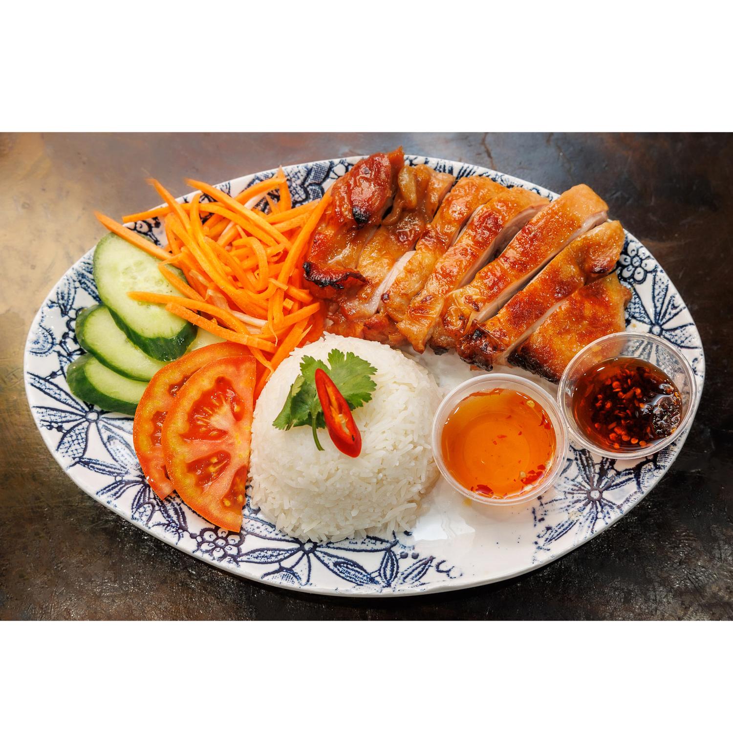 Grilled Chicken & Rice | Cơm Gà Nướng