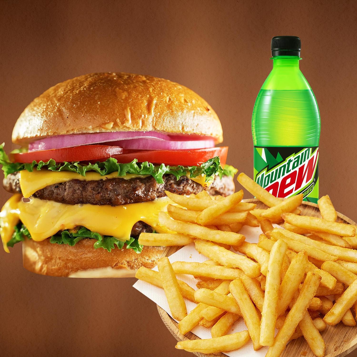 Double Beef Burger Combo