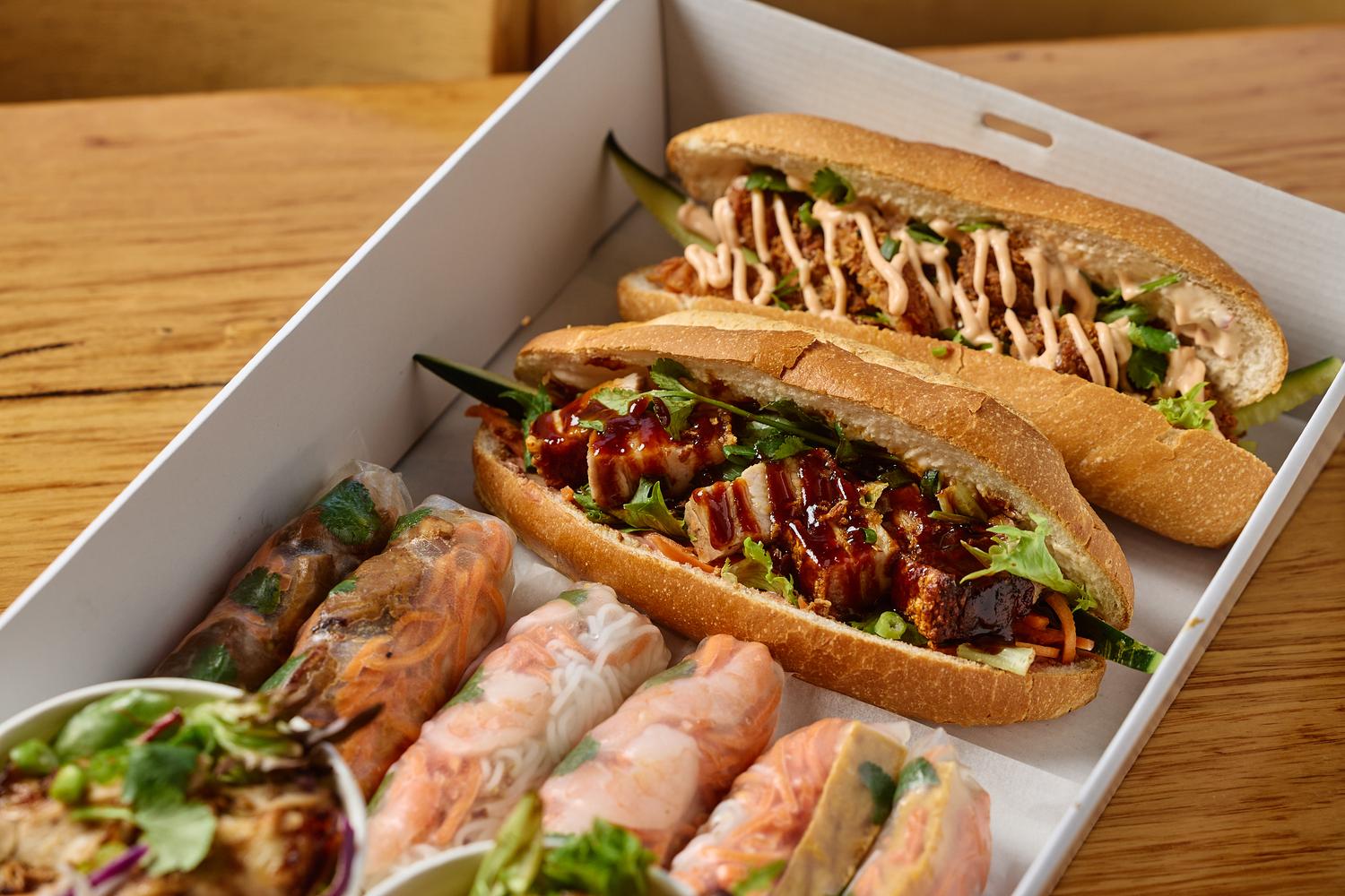 Mixed Box - 10 Banh Mi & 10 Rice Paper Rolls