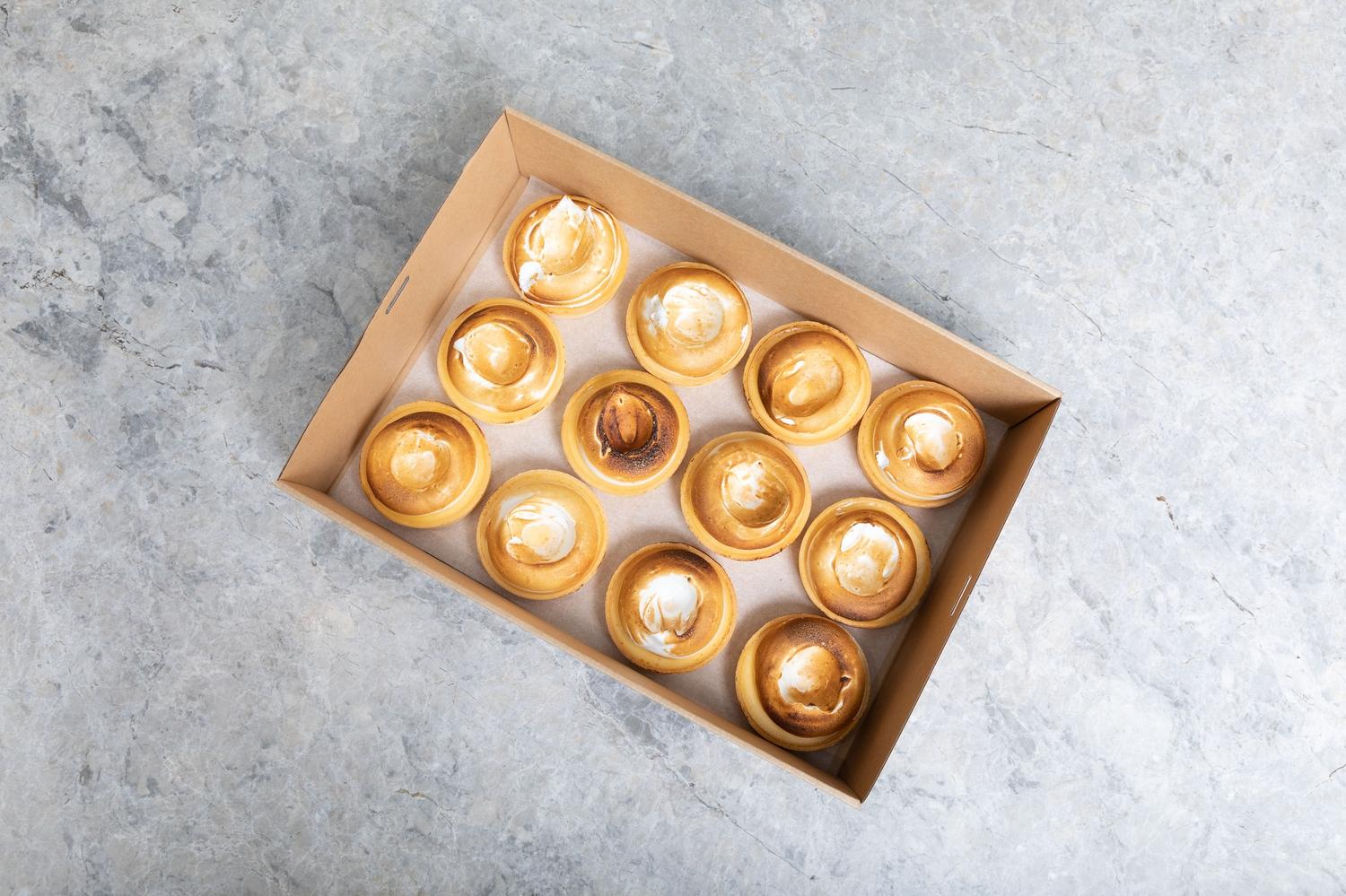 Lemon Tart with Marshmallow Meringue (12pcs) (GF)