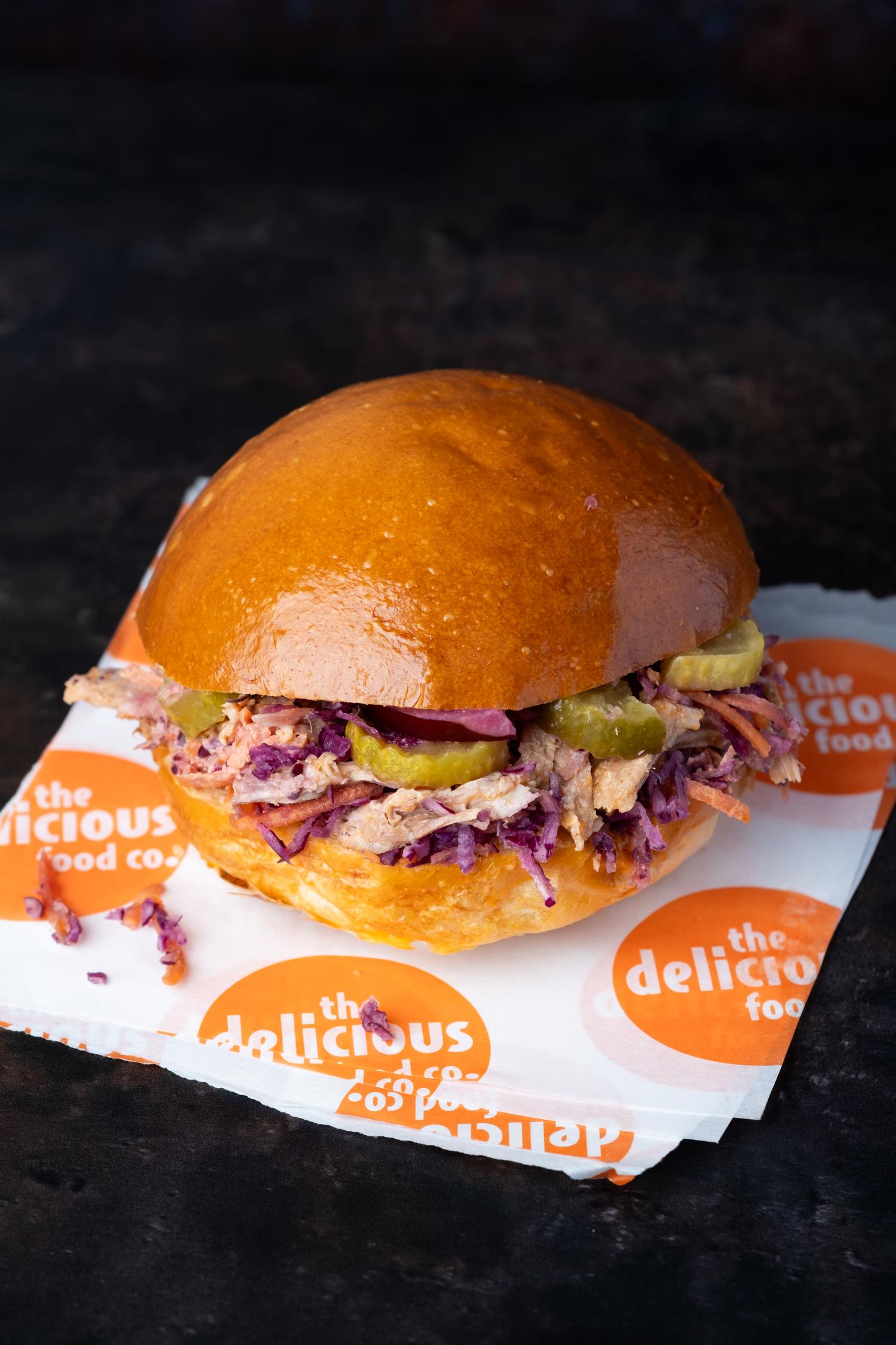 Pulled Pork & Spicy 'Slaw Brioche