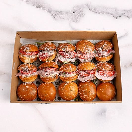 Champagne Ham & Swiss Cheese Slider Platter