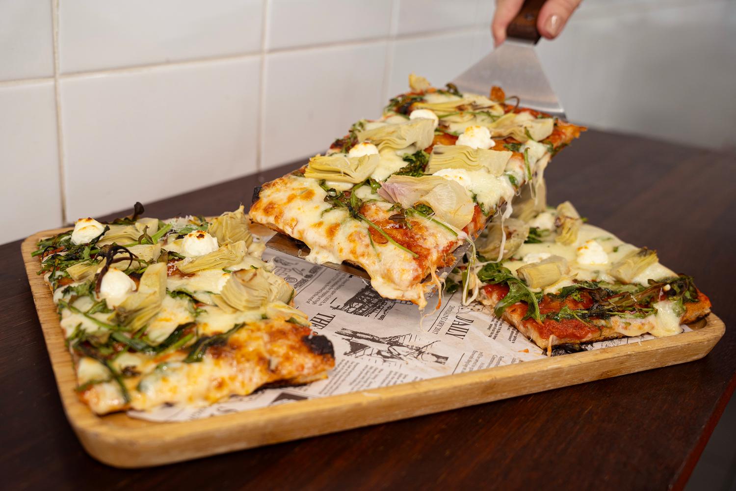 Roman Artichoke & Goat Cheese Pizza