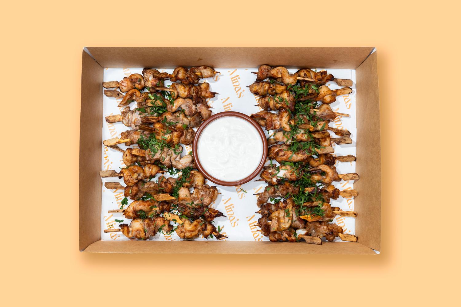 Shawarma Chicken Skewers (40)
