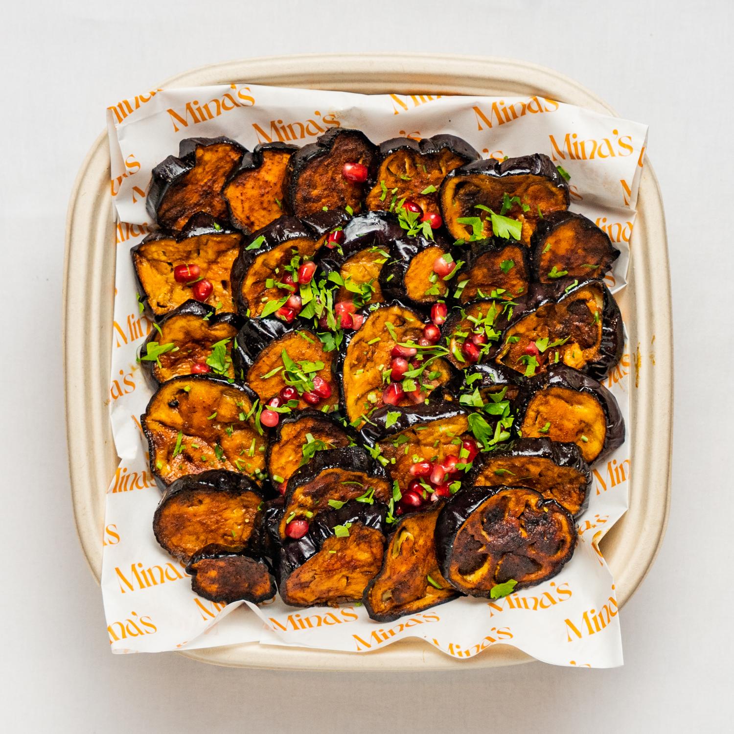 Grilled Marinated Aubergines 